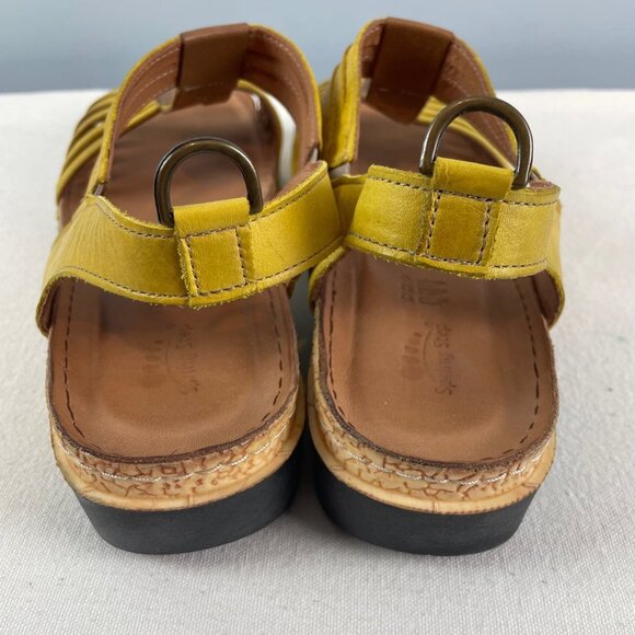 Spring Step Yellow Sandals Size 40 - Picture 5 of 7